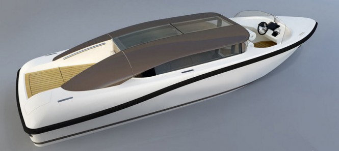 8.0m SL Limousine luxury yacht tender - aft view