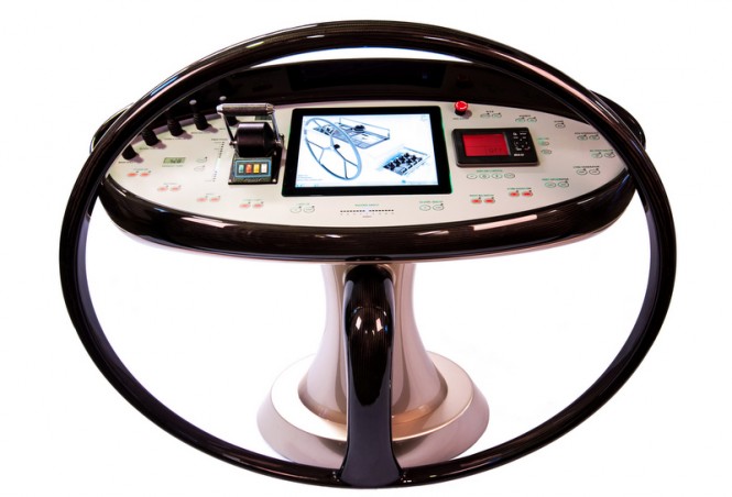Exterior helm station for a superyacht by IMED