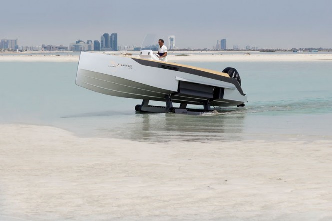 Iguana 29 superyacht tender on land