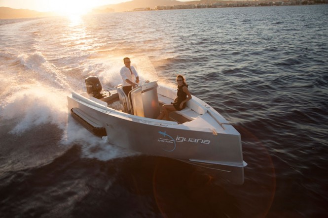 Iguana 29 yacht tender at full speed