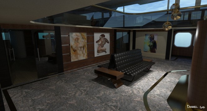 Luxury yacht Vice Versa concept - Art Gallery