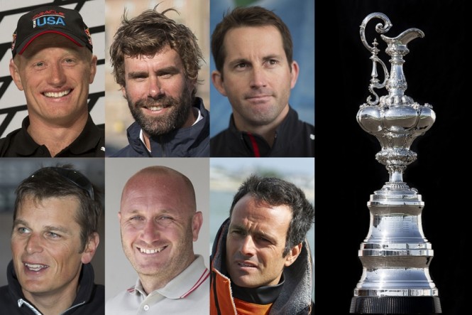 The skippers for the 35th America's Cup - Image credit to ACEA