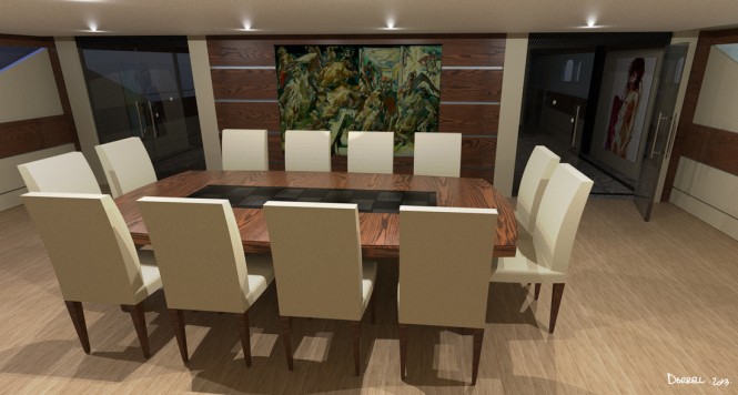 Vice Versa superyacht concept - Dining