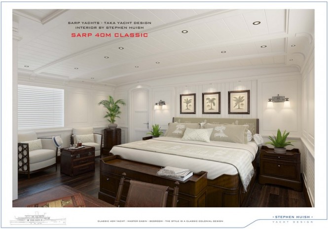 40m Sarp Classic Yacht - Cabin