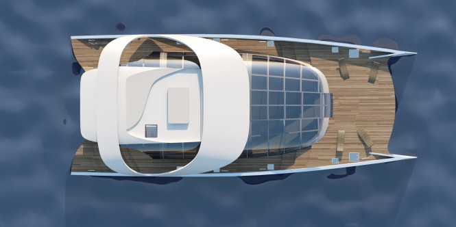 AIR 99 Yacht from above