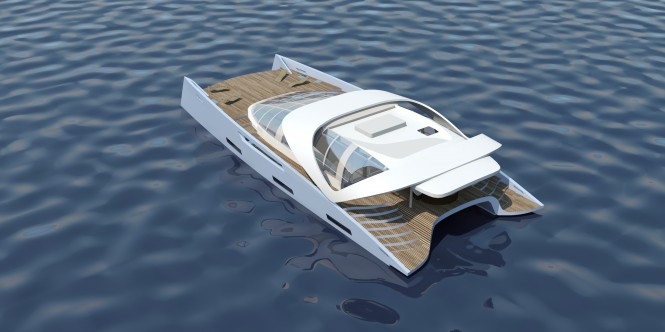 AIR 99 superyacht - aft view