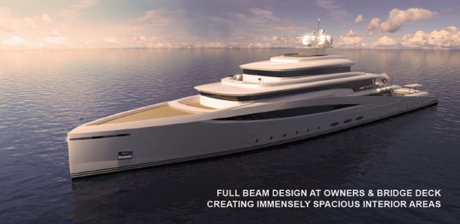 Luxury motor yacht Purity concept