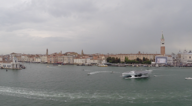 PlanetSolar in Venice, Italy © PlanetSolar