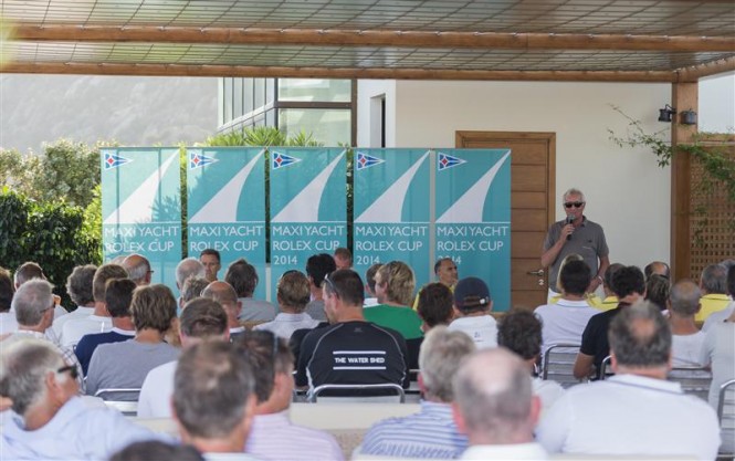 Skippers Briefing at the YCCS clubhouse - Photo credit to Rolex Carlo Borlenghi