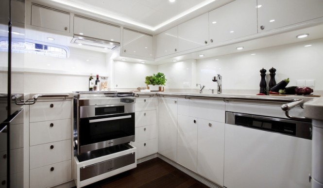 Swan 105 RS Yacht - Galley Photo by Nautors Swan and Eva-Stina Kjellman