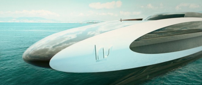 125m Iris Series superyacht - Heli closed