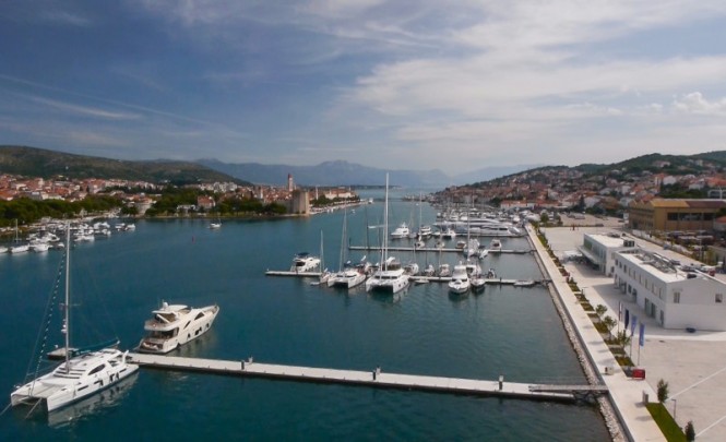 Aerial view of Marina Trogir