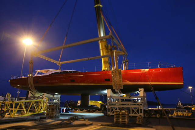 Luxury yacht Baltic 116 Custom at launch