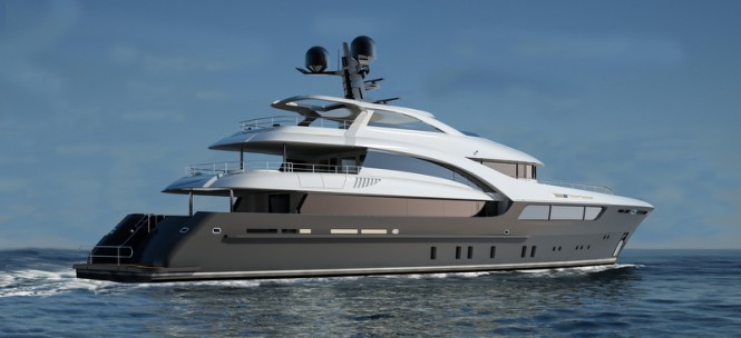 Motor yacht Sarp 46 - aft view