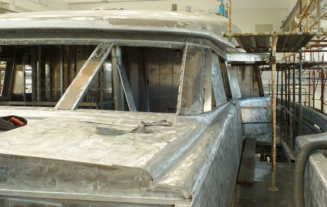 Motor yacht WIDER 150' in build