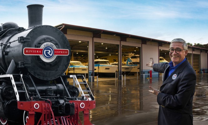 Riviera's Brand & Communications Director Stephen Milne invites you to ride The Riviera Express at the Gold Coast International Marine Expo