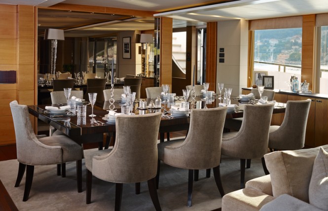 Super yacht Solaris - Dining Area