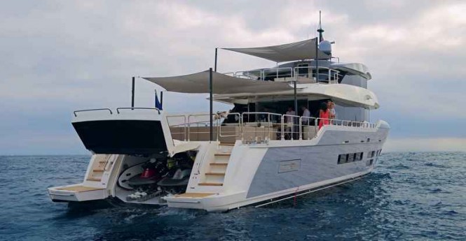 Super yacht TSA TSA - aft view