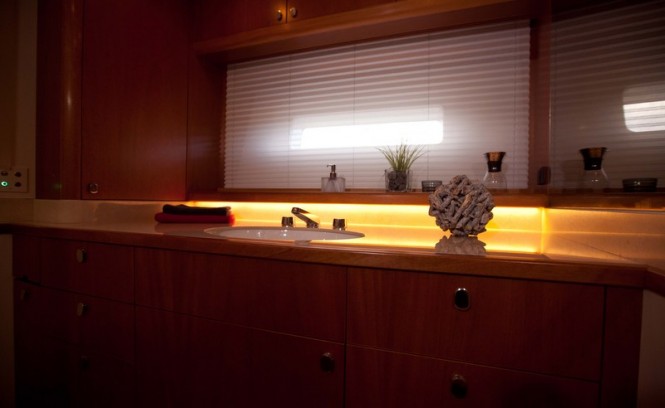 Super yacht Ti-Coyo - Head - Photo by Dijana Nukovic