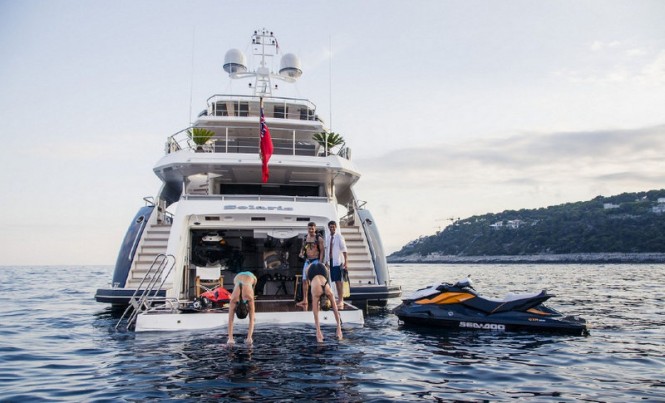 Superyacht Solaris - aft view