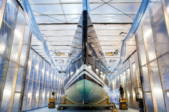 Swan 115 yacht in build © Nautor's Swan and Eva-Stina Kjellmann