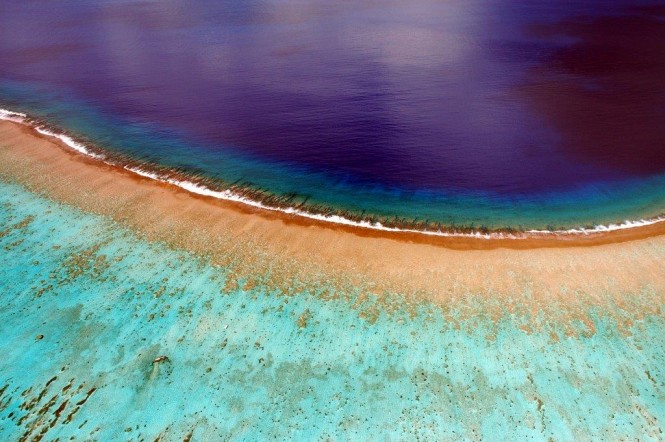 The Islands of Tahiti from above