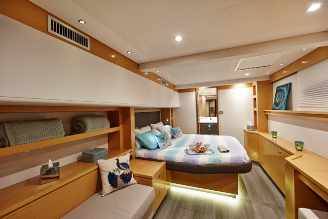 Victoria 67 charter catamaran LIR - Photo credit LIR Yacht