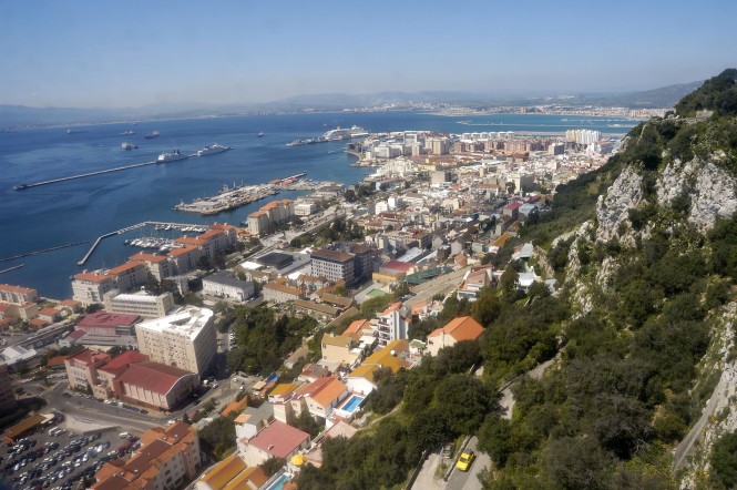View from the rock of Gibraltar