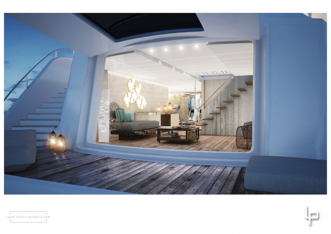 Aboard luxury yacht Route 66