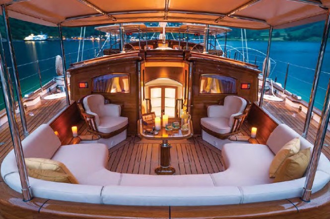 Aboard super yacht Wisp - Photo by Cory Silken