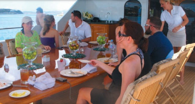 Five couples aboard superyacht One More Toy