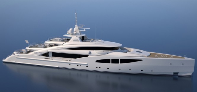 ISA 66M mega yacht ROUTE 66 concept design