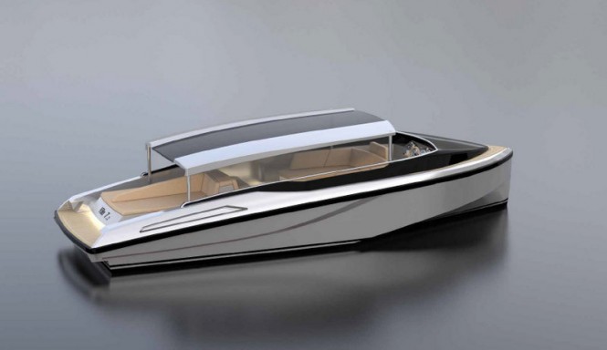 KITE 7.2 superyacht tender from above