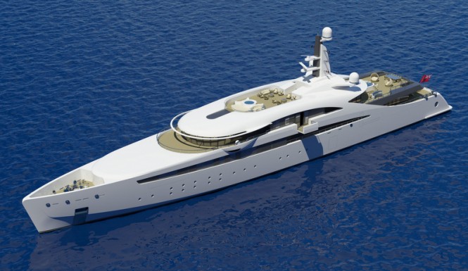 Latest 100m mega yacht A400 design by The A group
