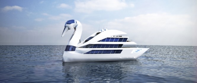 Luxury yacht White Swan concept