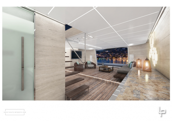 Mega yacht Route 66 - Interior