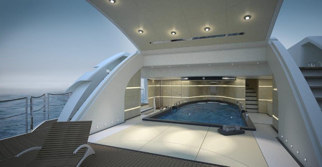 Rendering of Wider 150 yacht - Exterior