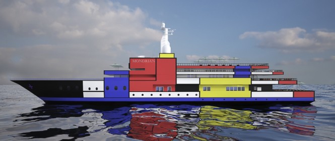Super yacht Mondrian concept