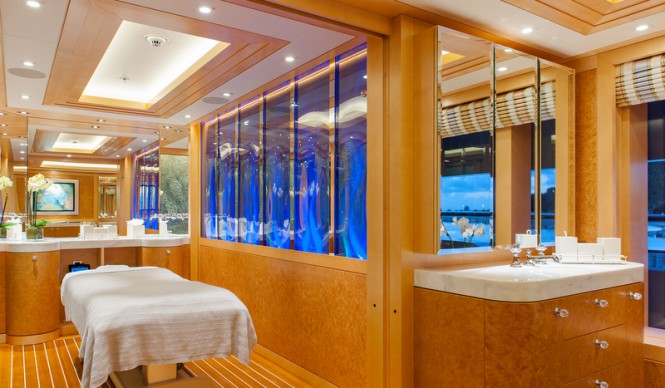 Super yacht Solandge - Spa - Photo by Klaus Jordan