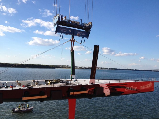 100ft superyacht Comanche delivered by Aurora - Image credit to Aurora Yacht Logistics