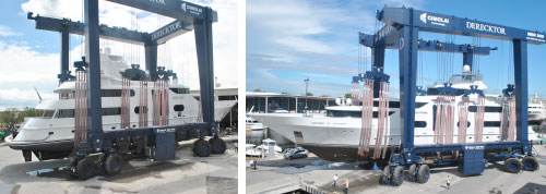 172' Feadship super yacht Gallant Lady under refit at Derecktor - Florida