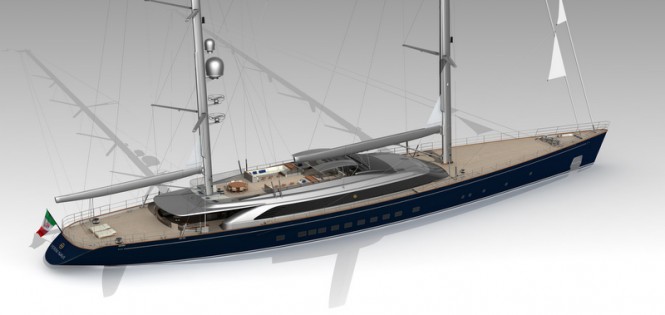 70m Perini Navi mega yacht SYBARIS (hull C.2227)