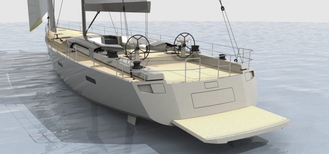 La Nina yacht - aft view