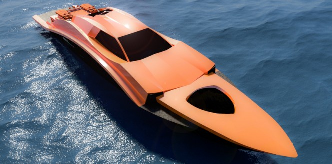 Latest 45m superyacht F1215 concept by Francesco J. Corda