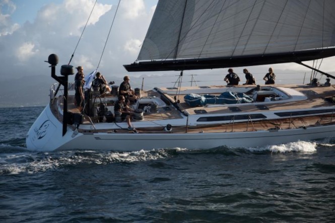 Line Honours and Overall victory for Jeremy Pilkington's Baltic 78 charter yacht Lupa of London - Image by RORC Arthur Daniel & Orlando K Romain