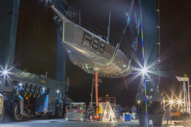 New sailing yacht Rambler 88 at launch