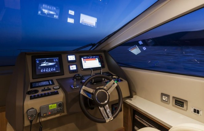 Numarine 70 Flybridge Yacht - Wheelhouse