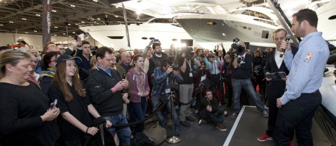 Sir Ben Ainslie at the London Boat Show 2014 