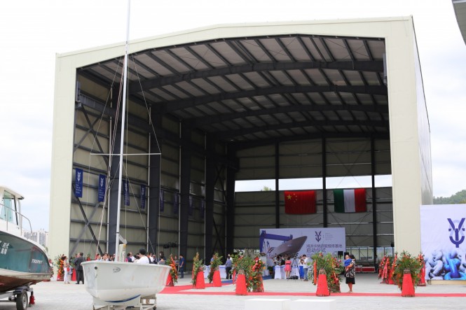 The launching ceremony of the Visun Tuscany Yacht Repair Service Center