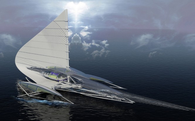 A solar-powered yacht by Architect Margot Krasojevic